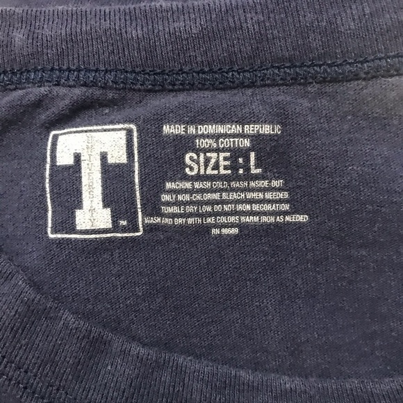 Men’s Graphic Tee Large Blue Let’s Go Penn State - Picture 6 of 7